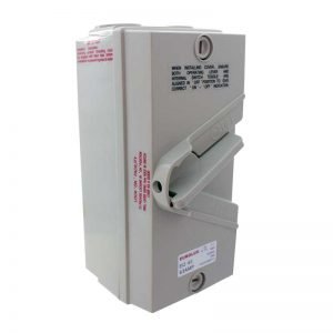 Isolator Switch 2 Pole Product Image for Verec Electrical